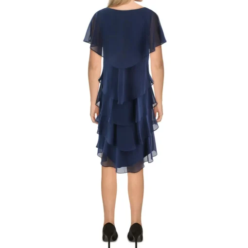 Embellished Midi Cocktail and Party Dress