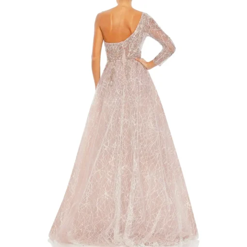 Embellished Tulle Evening Dress