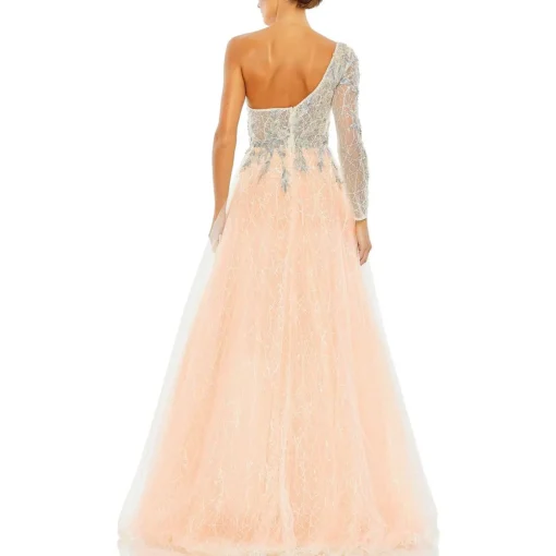 Embellished Tulle Evening Dress