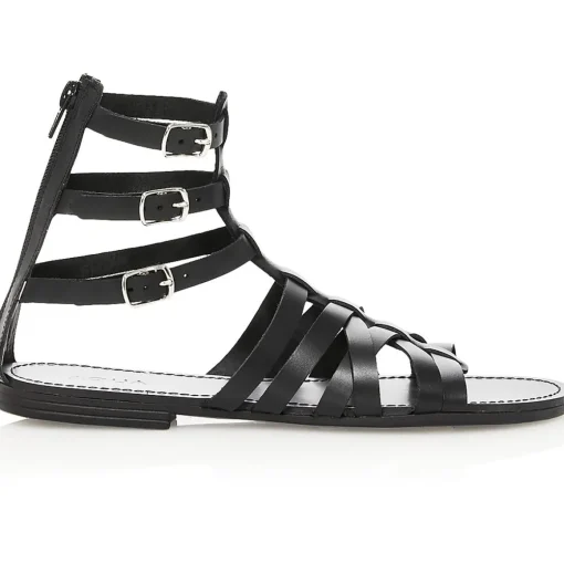 Emil Leather Strappy Gladiator Sandals