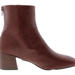 Emilie Zipper Faux Leather Booties