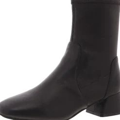 Emily Suede Block Heel Booties