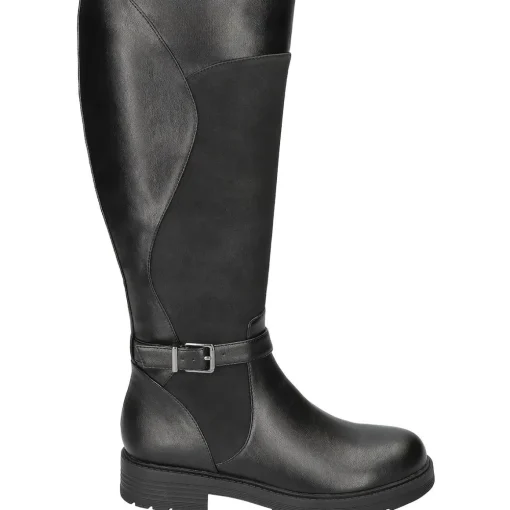 Erica Double Zipper Faux Leather Knee-High Boots