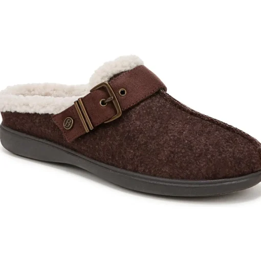 Eternity Buckle Faux Fur Slide Slippers