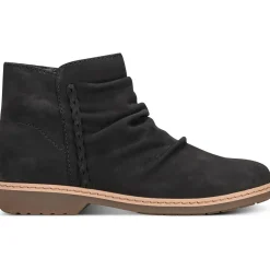 ETHILAREE Zipper Faux Leather Booties