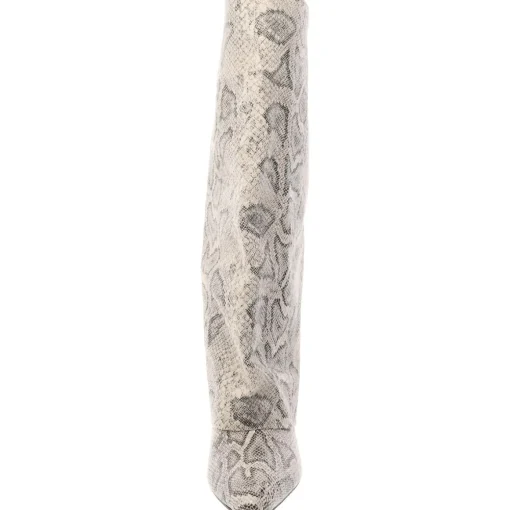 Evanderwc Faux Leather Cuffed Knee-High Boots