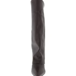 Evanderwc Faux Leather Cuffed Knee-High Boots