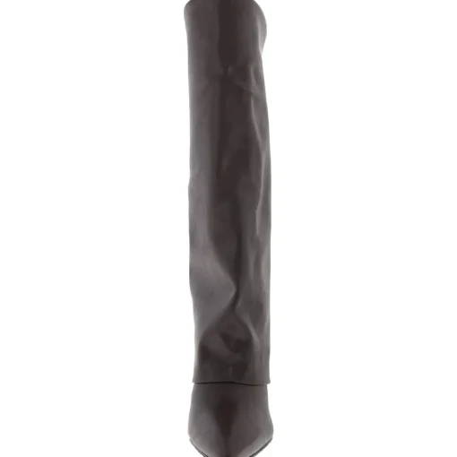 Evanderwc Faux Leather Cuffed Knee-High Boots