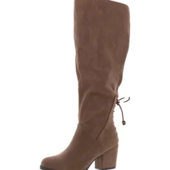 Extra Wide Calf Faux Suede Knee-High Boots
