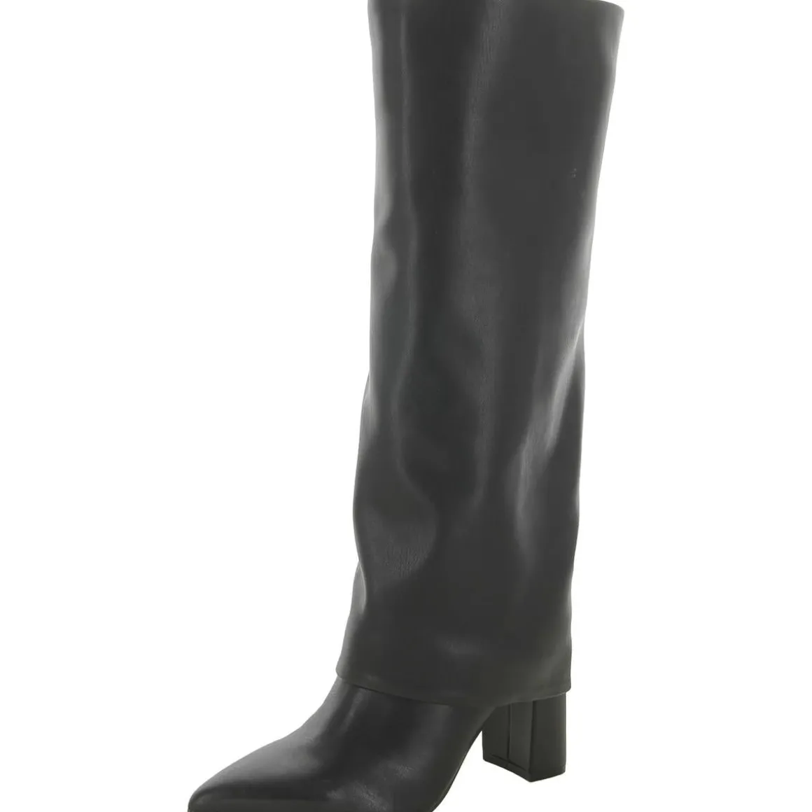 Fadila2 Block Heel Pointed Toe Knee-High Boots