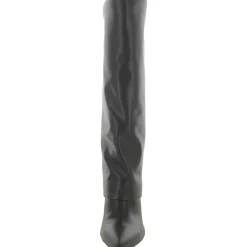 Fadila2 Block Heel Pointed Toe Knee-High Boots
