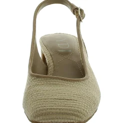 Faelynn Cork Square toe Slingback Heels
