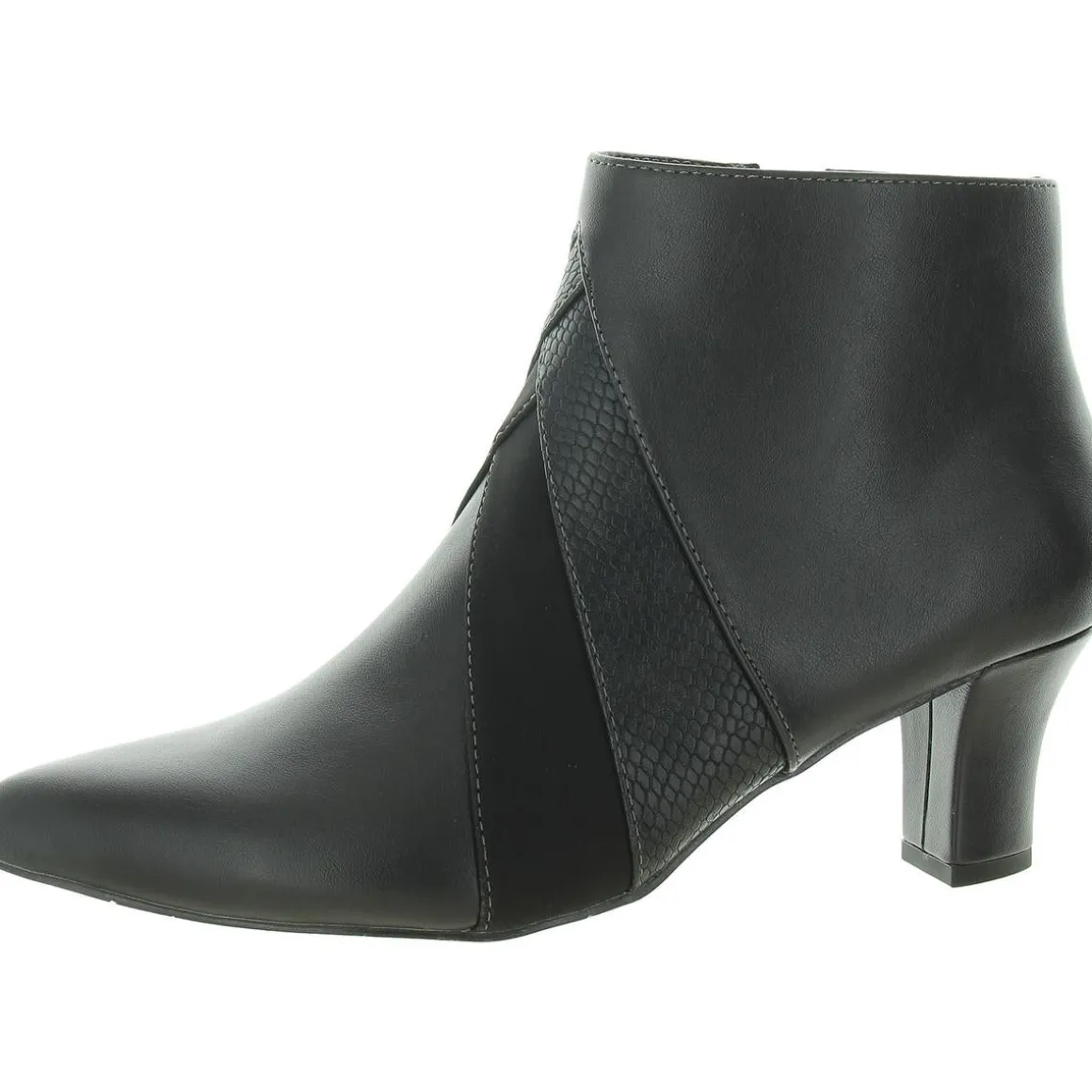 Falcon Zip Up Pointed Toe Booties