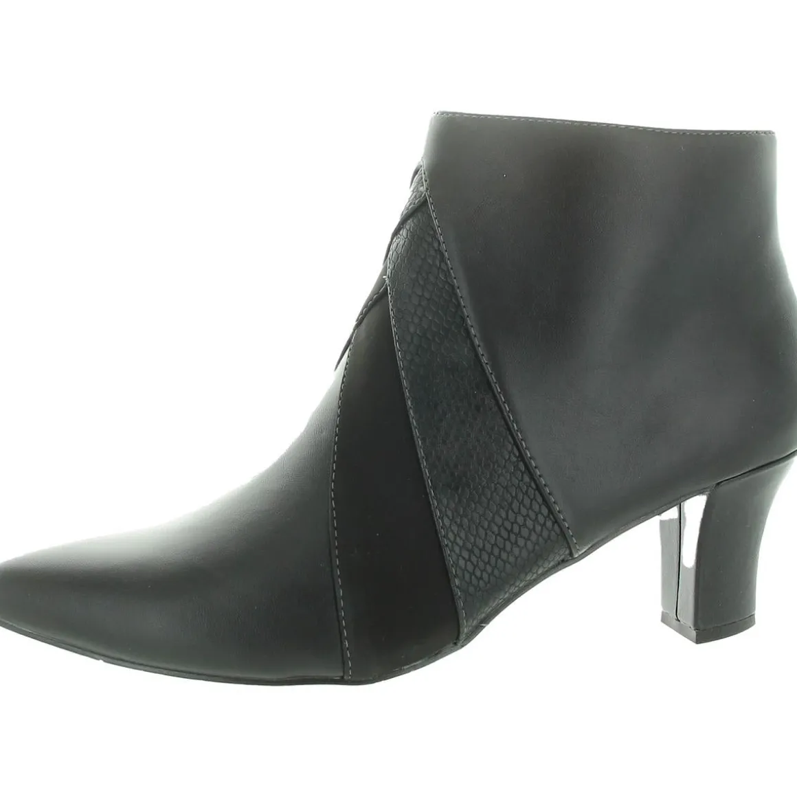 Falcon Zip Up Pointed Toe Booties