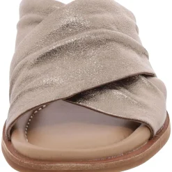 Fallon Leather Heels Slide Sandals