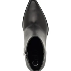 Fallone Leather Block Heel Mid-Calf Boots