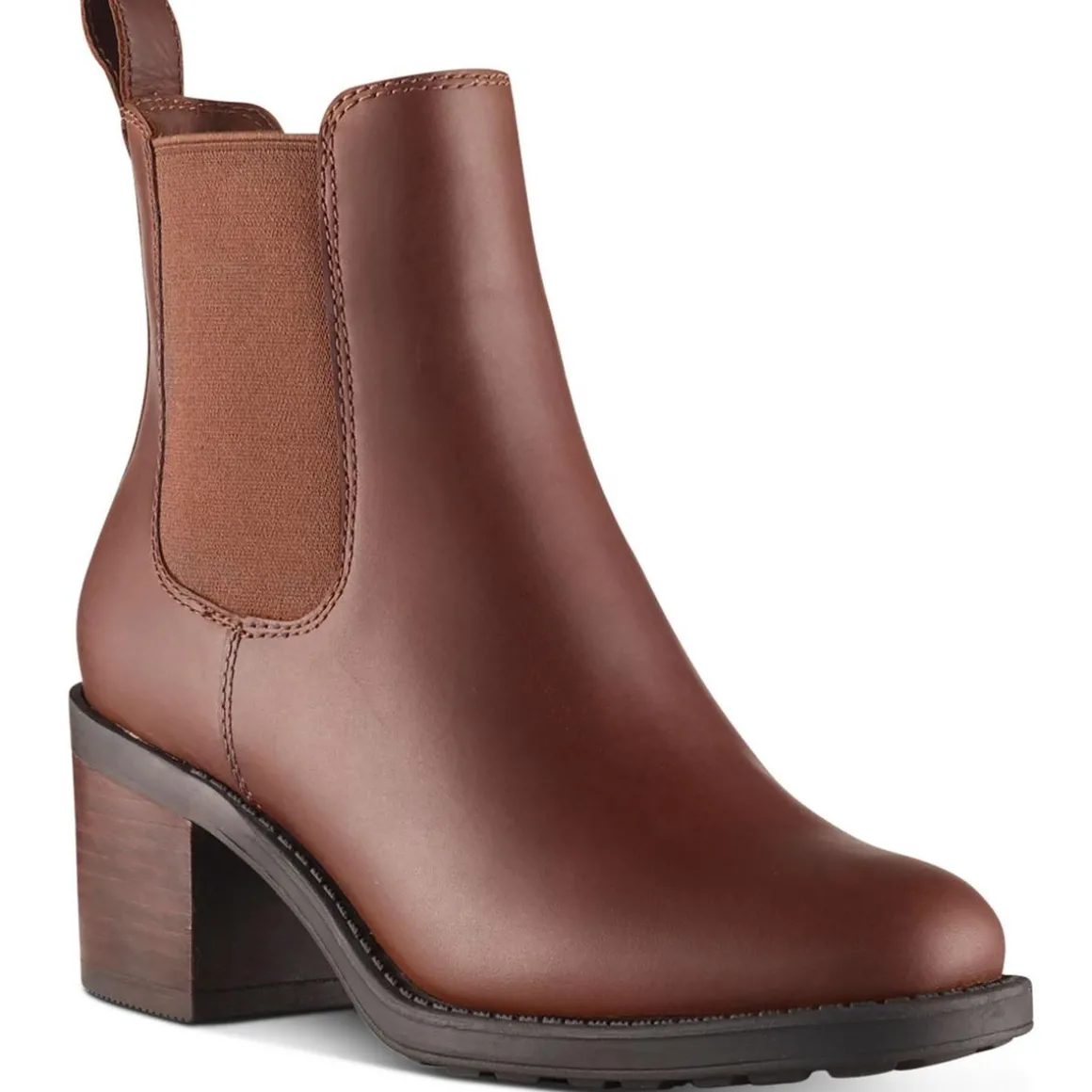 Fargo Faux Leather Slip On Mid-Calf Boots