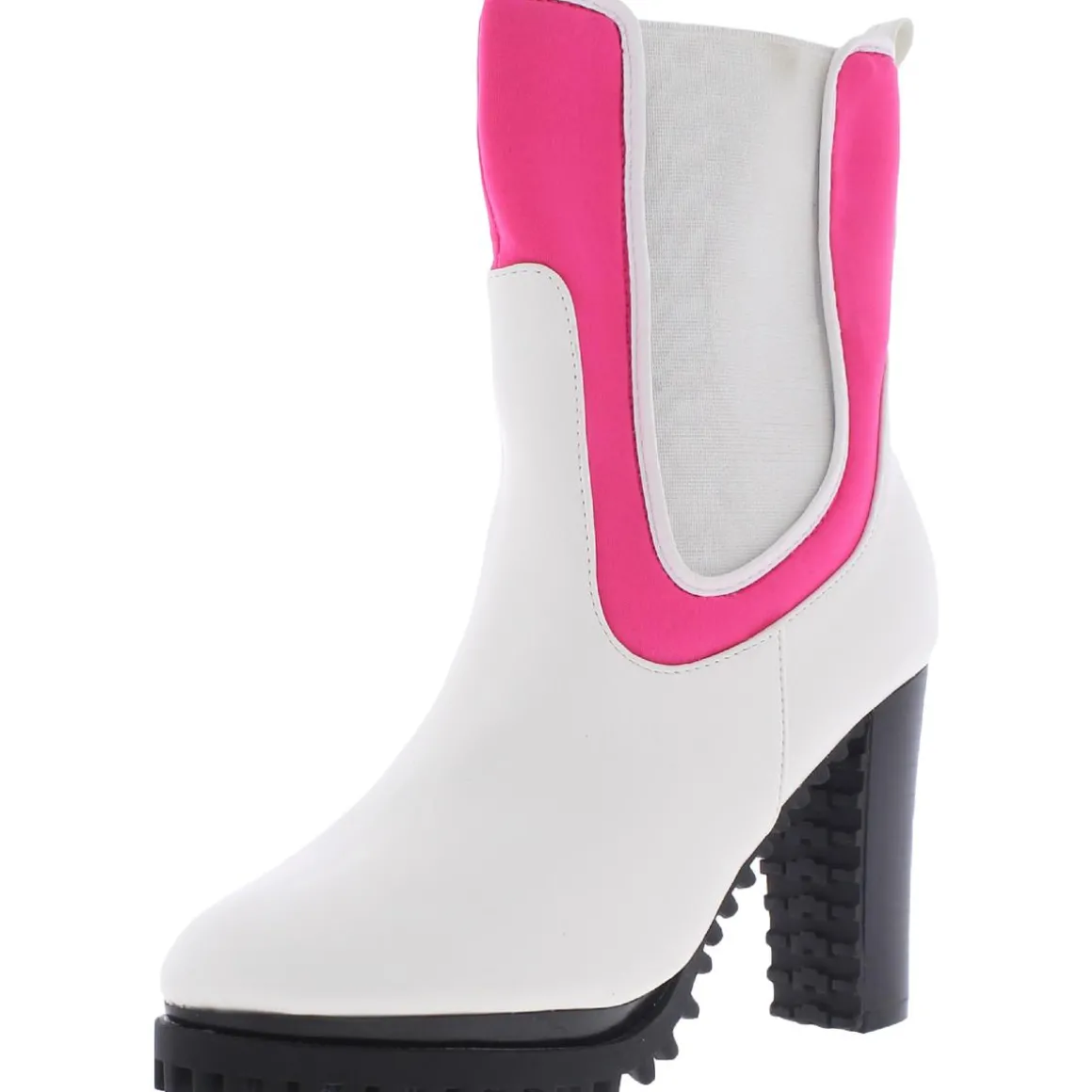 Fargo Faux Leather Slip On Mid-Calf Boots