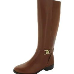 Faron Faux Leather Round Toe Mid-Calf Boots