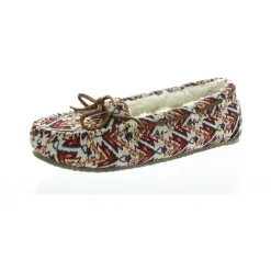 Faux Fur Lined Moccasin Slippers