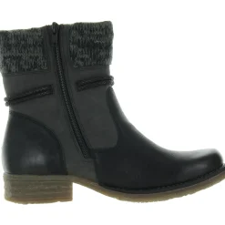 Faux Fur Lined Leather Mid-Calf Boots