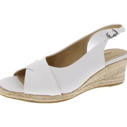 Faux Leather Wedge Sandals
