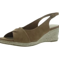 Faux Leather Wedge Sandals
