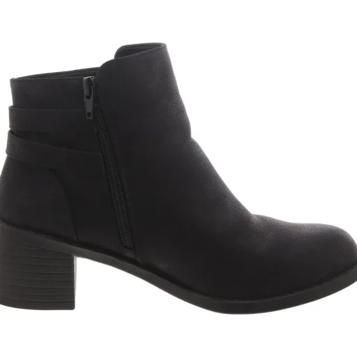 Faux Leather Casual Ankle Boots