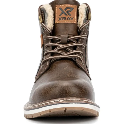 Faux Leather Chukka Boots