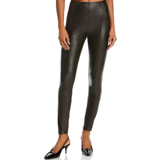 Faux Leather High Waist Leggings