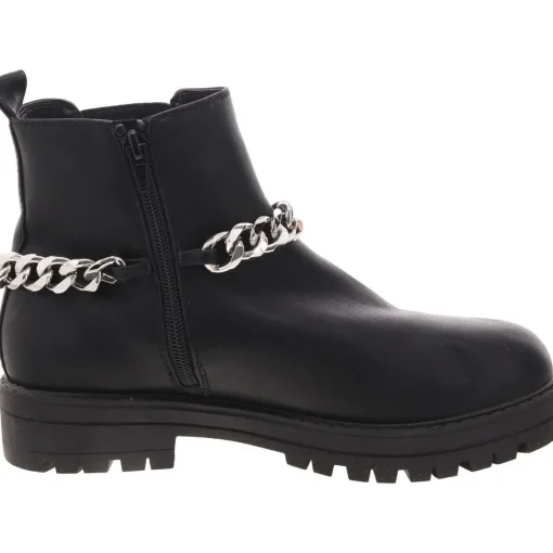 Faux Leather Lugged Chelsea Boots