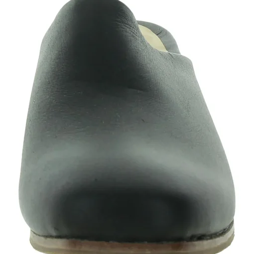 Faux Leather Round toe Block Heels