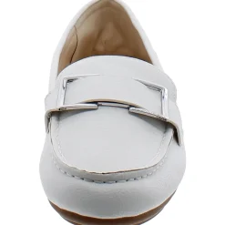 Faux Leather Round Toe Moccasins