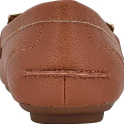 Faux Leather Round Toe Moccasins