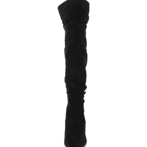 Faux Suede Extra Wide Calf Over-The-Knee Boots