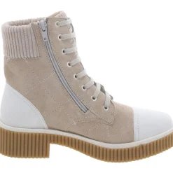 Faux Suede Lace-Up Ankle Boots