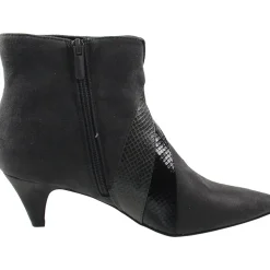 Faux Suede Mixed Media Booties