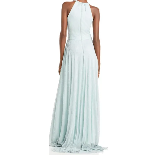 Faux Wrap Maxi Evening Dress