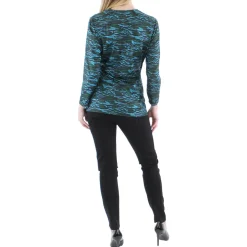 Faux Wrap Tie Waist Wrap Top