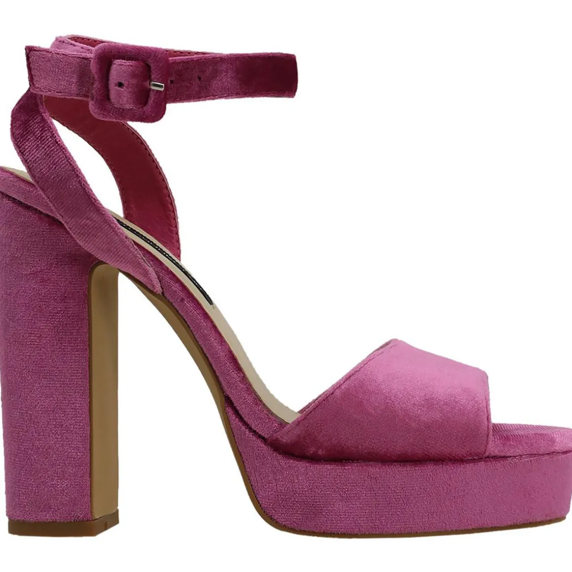 FCTRYN Solid Vegan Suede Platform Heels
