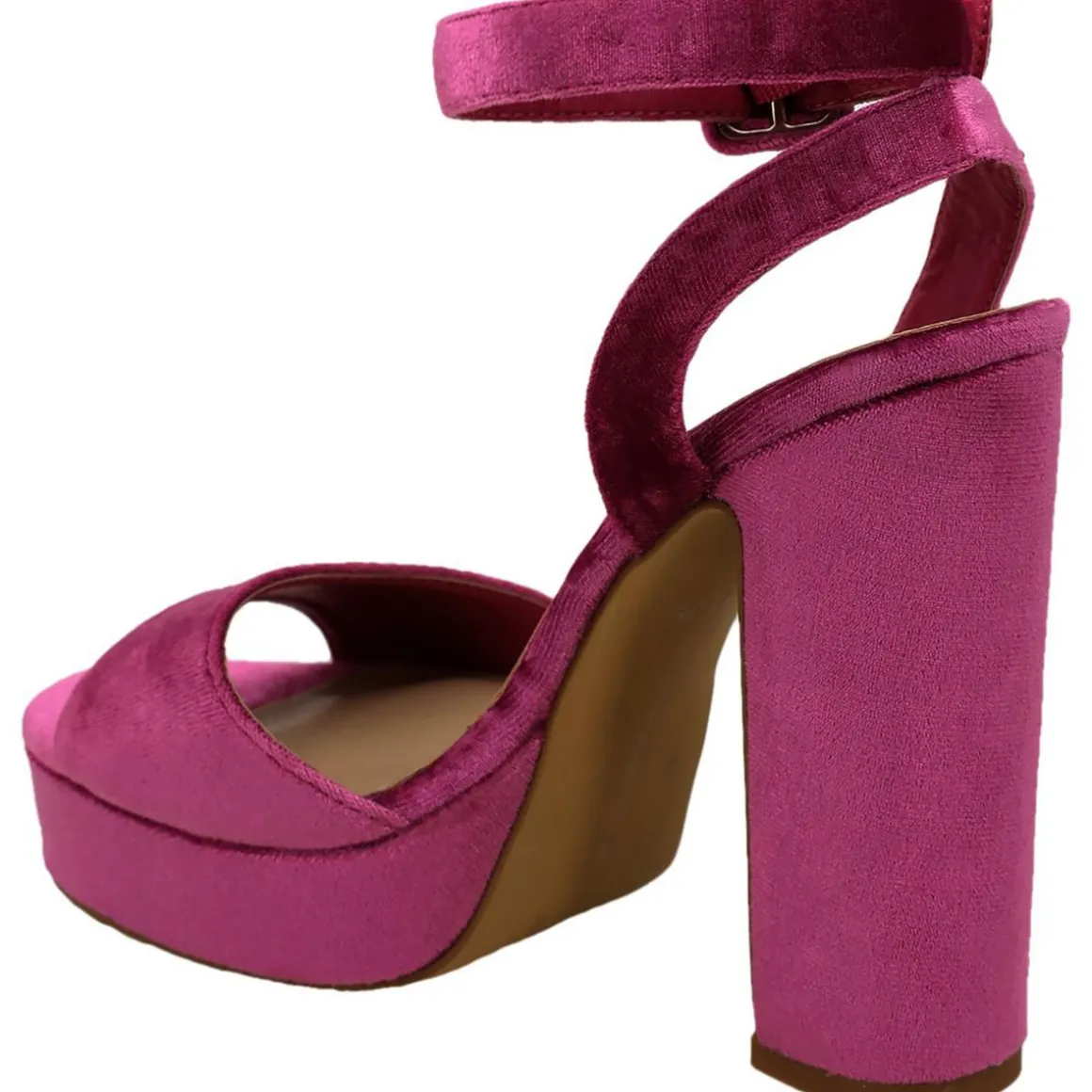 FCTRYN Solid Vegan Suede Platform Heels