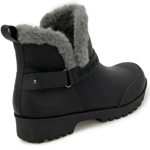 Finland Faux Leather Ankle Boots