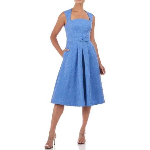 Floral Midi Cocktail and Party Dress