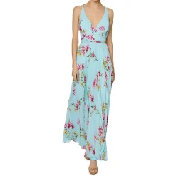 Floral Pleated Formal Dress