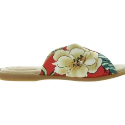Floral Print Slide Sandals