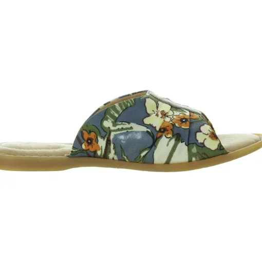 Floral Print Slide Sandals