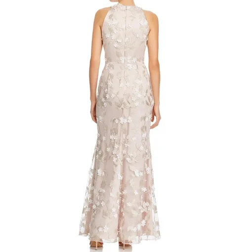 Floral Sleeveless Formal Dress