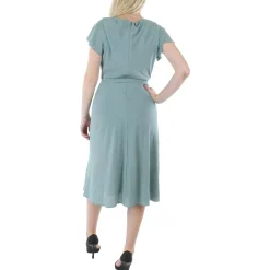 Flutter Sleeve Midi Dress