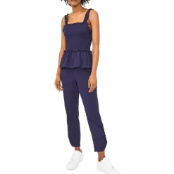 Freya Ruched Pull On Straight Leg Pants