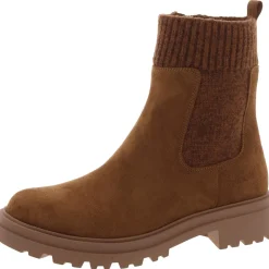 Gable Suede Round Toe Booties